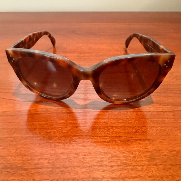 Celine Brown Tortoise Sunglasses - Picture 1 of 7